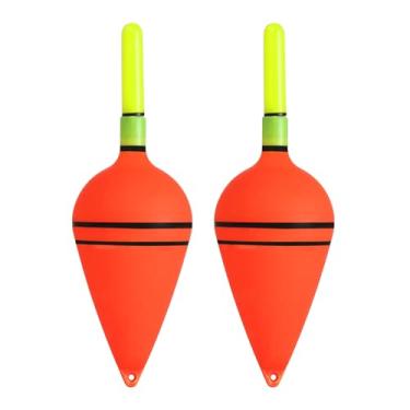 Imagem de Boia de pesca iluminada de 25 g, pacote com 2 luzes de EVA em boia de pesca verde para pesca noturna