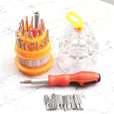Imagem de Conjunto de chaves de fenda de precisão 31 em 1 para reparo de telefone, eletrônicos, laptop e kit de ferramentas de manutenção de relógio com estojo organizado