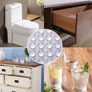 Imagem de Almofada de borracha para para-choques de porta de armário com 100 cm de diâmetro, adesivo de amortecimento de som, almofadas de borracha transparentes, pés para gavetas, tábuas de corte, móveis