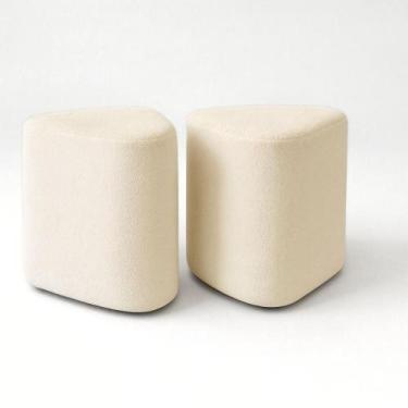 Imagem de Kit 2 Puff Trevi Triangulo Moderno Decorativo Para Sala Escritorio Tec