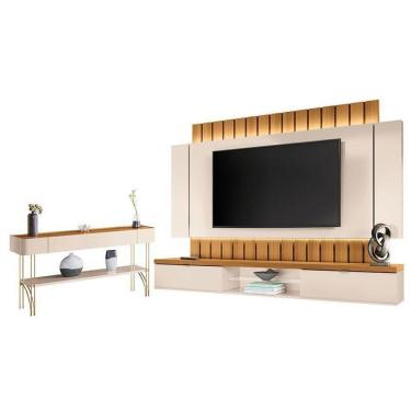 Imagem de Home Suspenso Illusion 2.2 E Aparador Vivant Cinamomo Off White - Hb Móveis