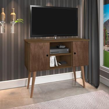 Imagem de Aparador Rack Viena 2 Portas Tv 40 Polegadas Sala De Estar - Imbuia