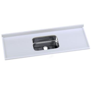 Imagem de Tampo Para Pia De Cozinha Rorato Mármore Sintético Com Cuba Gelo