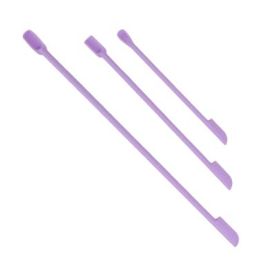 Imagem de Generic Mini Espátula de Silicone, Design Duplo Compacto e Portátil, 3 Tamanhos de Colher de Maquiagem para Potes de Tempero de Geléia (Roxo)