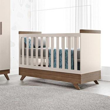 Imagem de Berço Americano Ambiente Retrô Vitória Off White Carvalho - Carolina