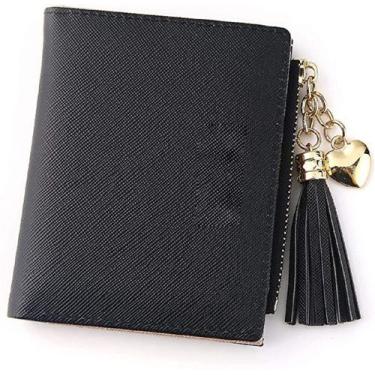 Imagem de Carteira Feminina Pequena Cartão Couro Barata Pequena Luxo - Jewelery,