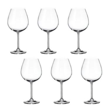 Imagem de Taça de Cristal Bohemia Para Vinho 650 ml Colibri 6 Peças - Bohemia Cr