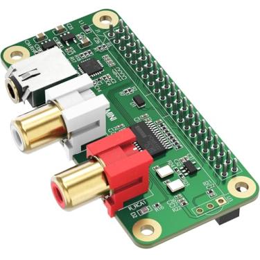 Imagem de InnoMaker DAC Mini Hat Placa de Áudio PCM5122 para Raspberry Pi 5/4/3B+/Zero 2W, Shield de Som HiFi 384kHz/32bit com Saída RCA e 3.5mm
