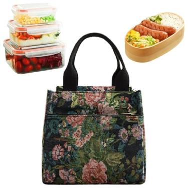 Imagem de Lancheira isolada | Porta-flores à prova d'água | Sacola de almoço para mulheres - para trabalho, alimentos, meninas, crianças, viagens, atividades ao ar livre, escritório