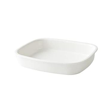 Imagem de Conjuntos de pratos de jantar de cozinha, bandeja de servir, bandeja grande, prato de bife, prato de cerâmica branca, retangular, assadeira, forno, prato de restaurante, utensílios de mesa, conjunto