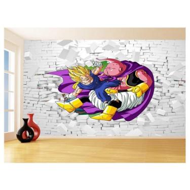 Imagem de Papel De Parede 3D Dragon Ball Goku Vegeta Anime 3,5M Dbz80 - Você Dec