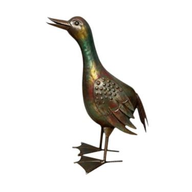 Imagem de KiBcsLic Estátua de Pato em Pé, Colorida, Decorativa, para Casa, Cena Decorativa, Estatueta de Patos, Versátil e, Style a