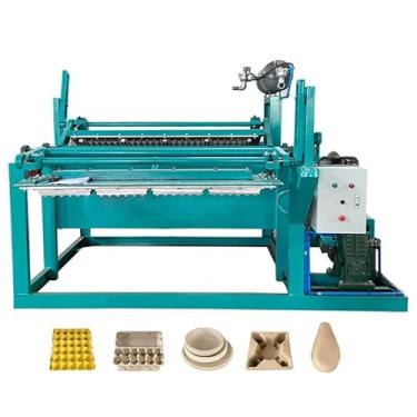 Imagem de Máquina de fazer bandejas de ovos de polpa reciclada, equipamento automático de mistura e moldagem de polpa para caixas de ovos, bandejas de frutas e embalagens de itens frágeis para startups de