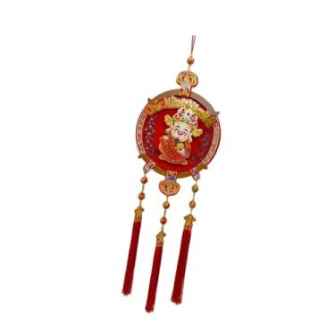 Imagem de oshhni Decoração suspensa para o Ano Chinês, placa para pendurar na entrada, decoração vietnamita para o Festival da Primavera, para sala de estar,