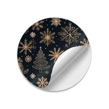 Imagem de Autocolantes Adesivos Redondos 25 Unidades Ano Novo Festivo Coloridos - Tamanho 85x85cm