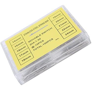 Imagem de Cryfokt Ferramenta de Reparo de Barra de Mola, Pinos de Ligação de Pulseira de Relógio de Liga Durável para Relojoeiros, Kit de Espessura de 1.5mm para Reparadores de Relógio