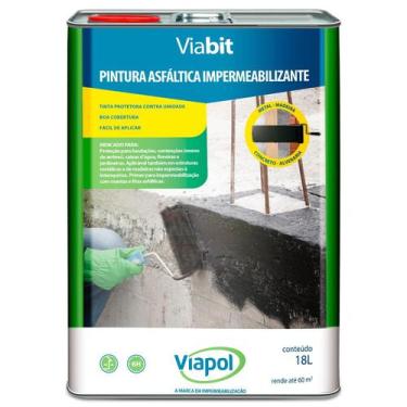 Imagem de Pintura Asfáltica Impermeabilizante e Primer 18L Viabit Viapol