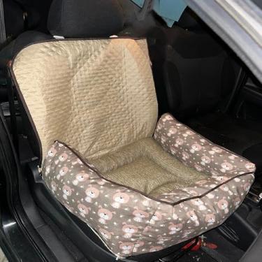 Imagem de Kit Protetor de Banco Toddy para Cachorro – Colchonete Pequeno Estampado (Avelã)