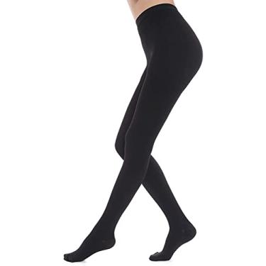 Imagem de Meia-calça de compressão 20 – 30 mmHg Mangueira de suporte para mulheres, alívio de comprimir varizes, circulação de edema para enfermeiras, voo, bico fechado, cintura alta, grossa, opaca.