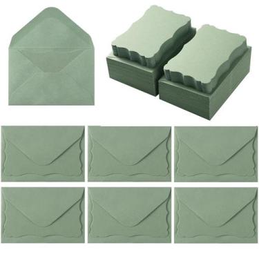 Imagem de Paquete de 100 Sobres Mini con Tarjetas de Nota Coloridas Toperd