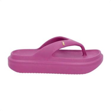 Imagem de Chinelo Feminino Plataforma Poofy Dedo Usaflex Roxo, Violeta, 38