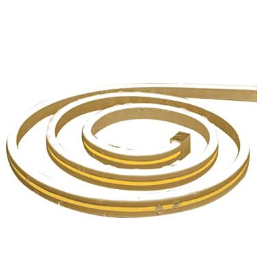 Imagem de Tiras de LED Flexíveis Fitas Luzes Fundo para Decoração Residencial Autoadesivas Fáceis Instalar e Macias Uso Interior