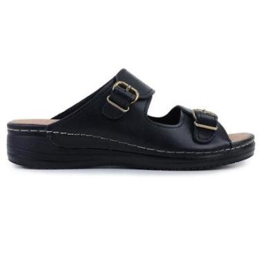 Imagem de Tamanco Feminino Pegada Couro Preto - 233816-Feminino