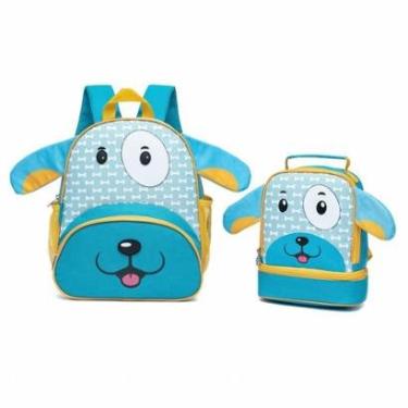 Imagem de Kit Mochila De Costas Spector Escolar Infantil Resistente Creche Lancheira-Unissex