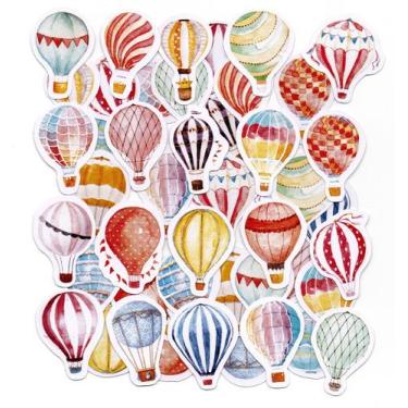 Imagem de Adesivos Scrapbook Decorativos Planner 46 Peças Balões - Doce Ternura,