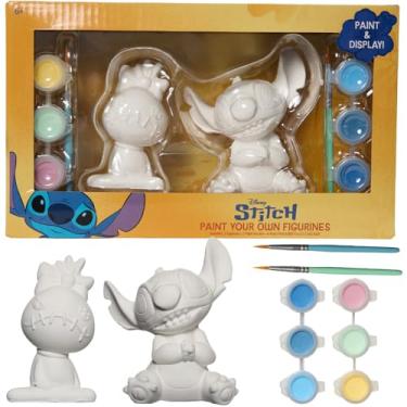 Imagem de Innovative Designs Disney Stitch DIY Pinte suas próprias estatuetas, conjunto de artes e artesanato para meninos e meninas