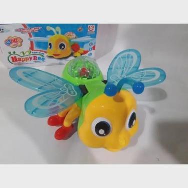 Imagem de Abelha Brinquedo Musical Anda Dança Mexe Luz E Som Gira 360 Graus. - t