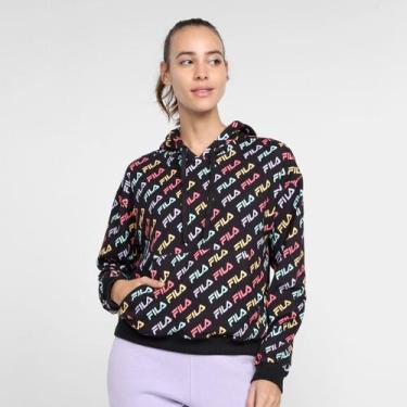 Imagem de Moletom Fila Colors Fun Com Capuz Feminino, Colorido, G