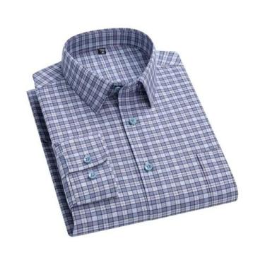 Imagem de Camisa Masculina De Algodão Oxford De Manga Curta 10XL 11XL Primavera 