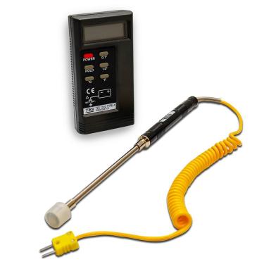 Imagem de Termômetro Industrial Display Digital °c E °f Jamo - 1 Canal Tp Tipo K + Sonda De Superfície De Ação