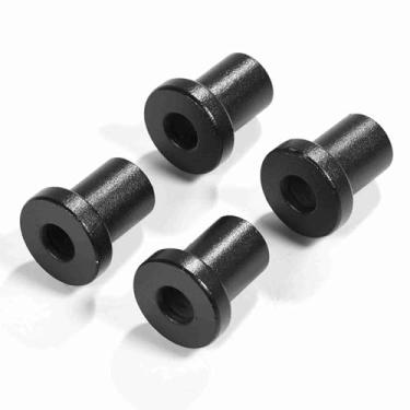 Imagem de Generic Porta de Celeiro Deslizante, Espaçadores de Parede de Aço, Conector Durável para Porão de Fazenda, Garagem, 4 Peças, Aço Carbono Preto