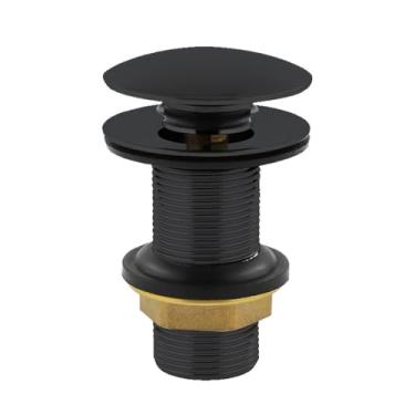 Imagem de Válvula Click Metal Inox 7/8 para Pia Cuba Banheiro(Preto)