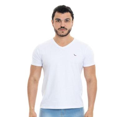 Imagem de Camiseta Masculina Gola V 100% Algodão Yacht Master 110001B-Masculino
