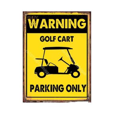 Imagem de Placa De Metal Vintage Para Golfe, Decoração Retrô De Parede Em Lata P