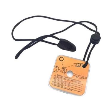 Imagem de Espelho Sinalizador Refletivo Multifuncional: Kit De Sobrevivência E R