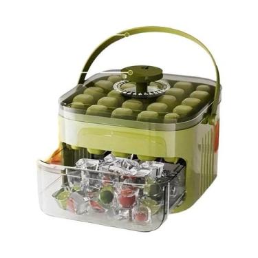 Imagem de Forma De Gelo Portátil De Camada Dupla Com 50 Compartimentos, Sem Nece