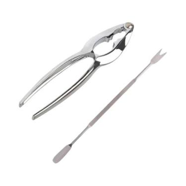 Imagem de Conjunto De Ferramentas Para Frutos Do Mar Em Aço Inoxidável: Garfo Pa