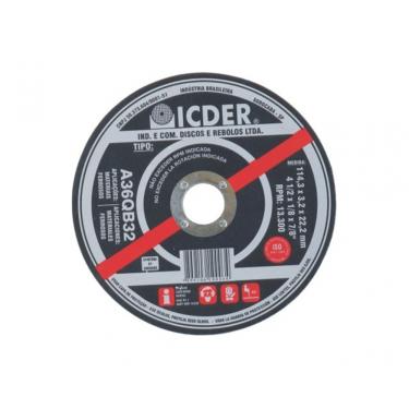 Imagem de Disco Corte Ferro 10X1/8X3/4 2 Telas