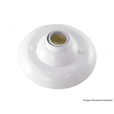 Imagem de Plafon Pvc Soq Porc Ate 100W E-27 Br Blister