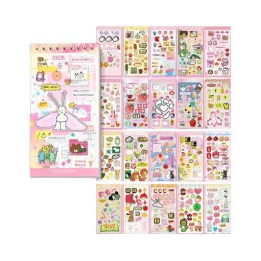 Imagem de Adesivos Decorativos Kawaii Dual M5 Estilo Coreano, Adesivos De Desenh