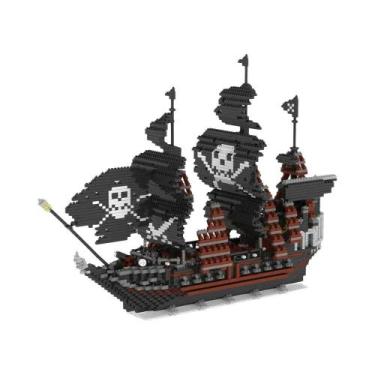 Imagem de Modelo 3D De Navio Pirata Oceânico Para Adultos, Blocos De Construção 