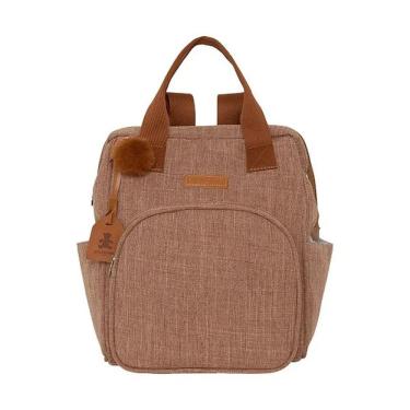 Imagem de Mochila de Maternidade Pirulitando Baby Memórias Marrom