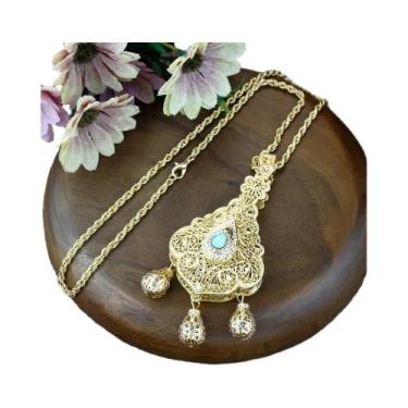 Imagem de Colar Com Pingente De Ouro Para Mulheres, Bijuteria De Dubai, Corrente