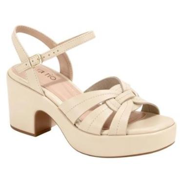 Imagem de Sandália Beira Rio Plataforma Tiras Modernas Feminina-Feminino