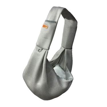 Imagem de Bolsa Canguru Transporte Pet Gato Cao Animal Malha Respiravel Tira de Ombro Tecido Resistente Confortavel