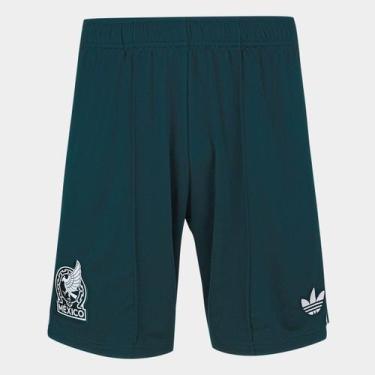 Imagem de Shorts Seleção México Away 2026 Adidas Originals Masculino, Verde, M